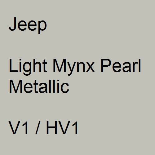 Jeep, Light Mynx Pearl Metallic, V1 / HV1.